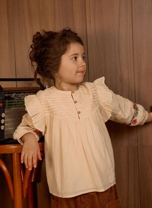 Bonton - Province bestickte Bluse | Ecru