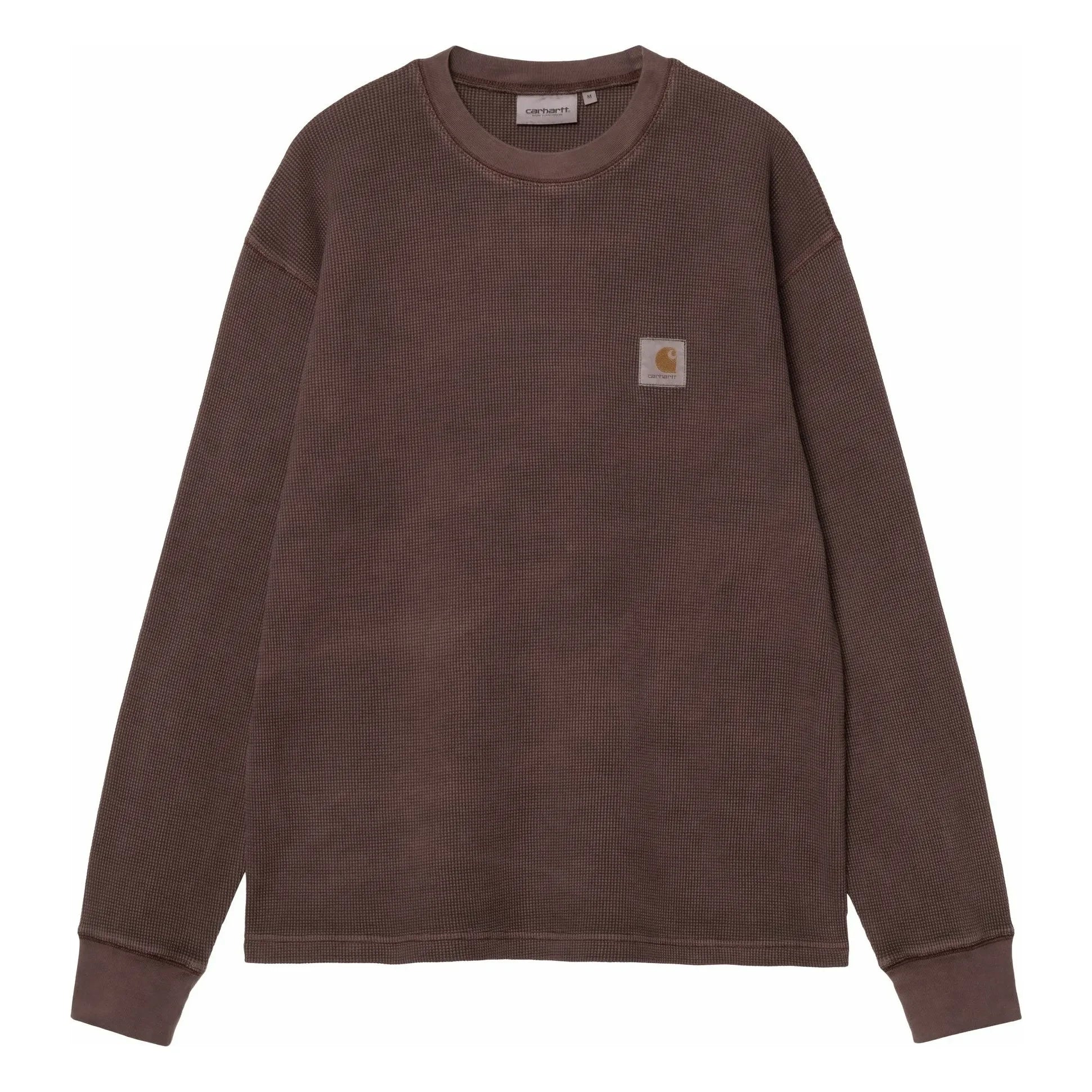 Carhartt WIP - Long Sleeve Vista Waffle T-Shirt | Dark Brown