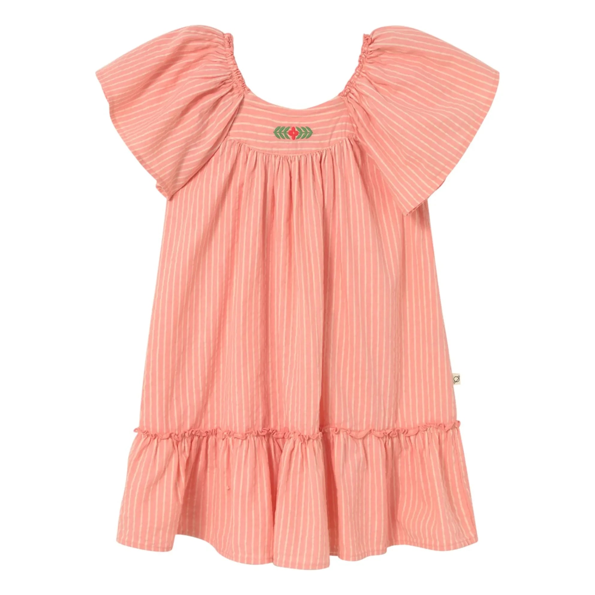 Cozmo - Gestreiftes Kleid von Clavel | Rosa