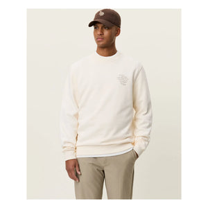 Les Deux - Ben Faience Pamuklu Bisiklet Yaka Sweatshirt | Krem