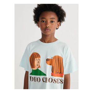 Bobo Choses - Friends T-shirt Organik pamuk | Açık mavi