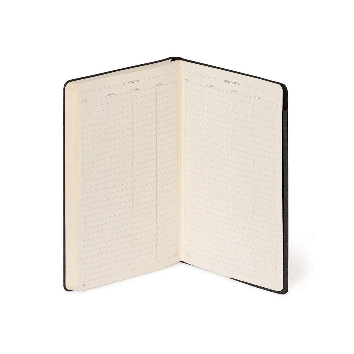 Legami - Liniertes Notizbuch mit monochromem weichen Einband - Black Suit - My Defter