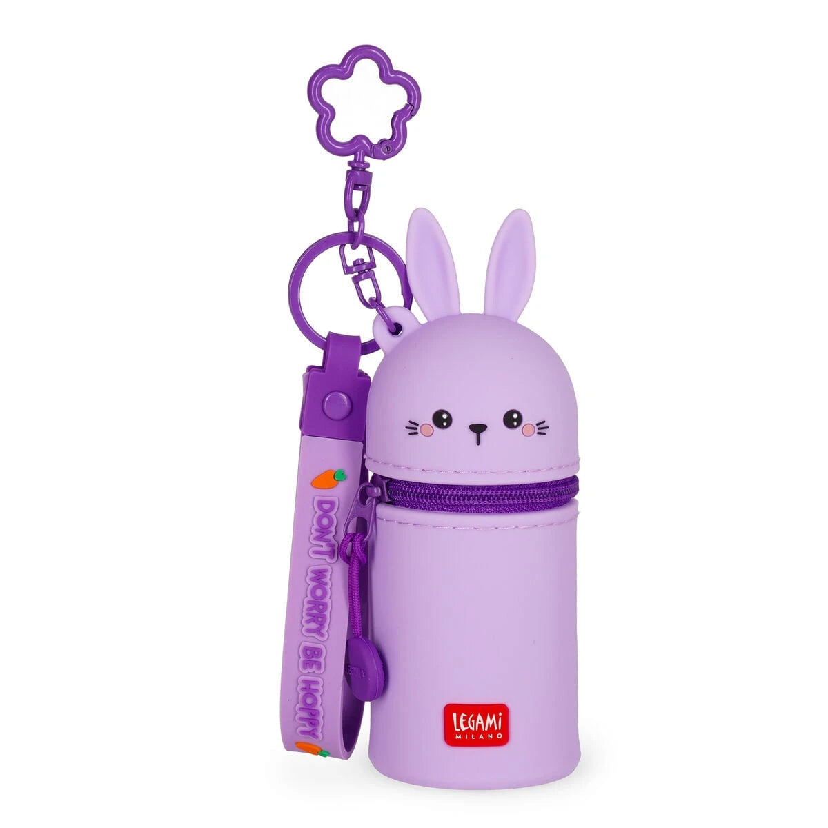Legami - Rabbit Coin Purse with Keyring - Mini Kawaii
