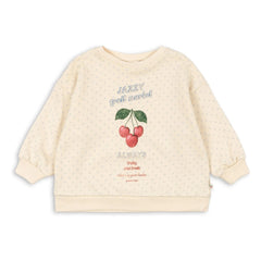 Konges Sløjd - Organik Pamuk Loupy Pois Sweatshirt | Ekru