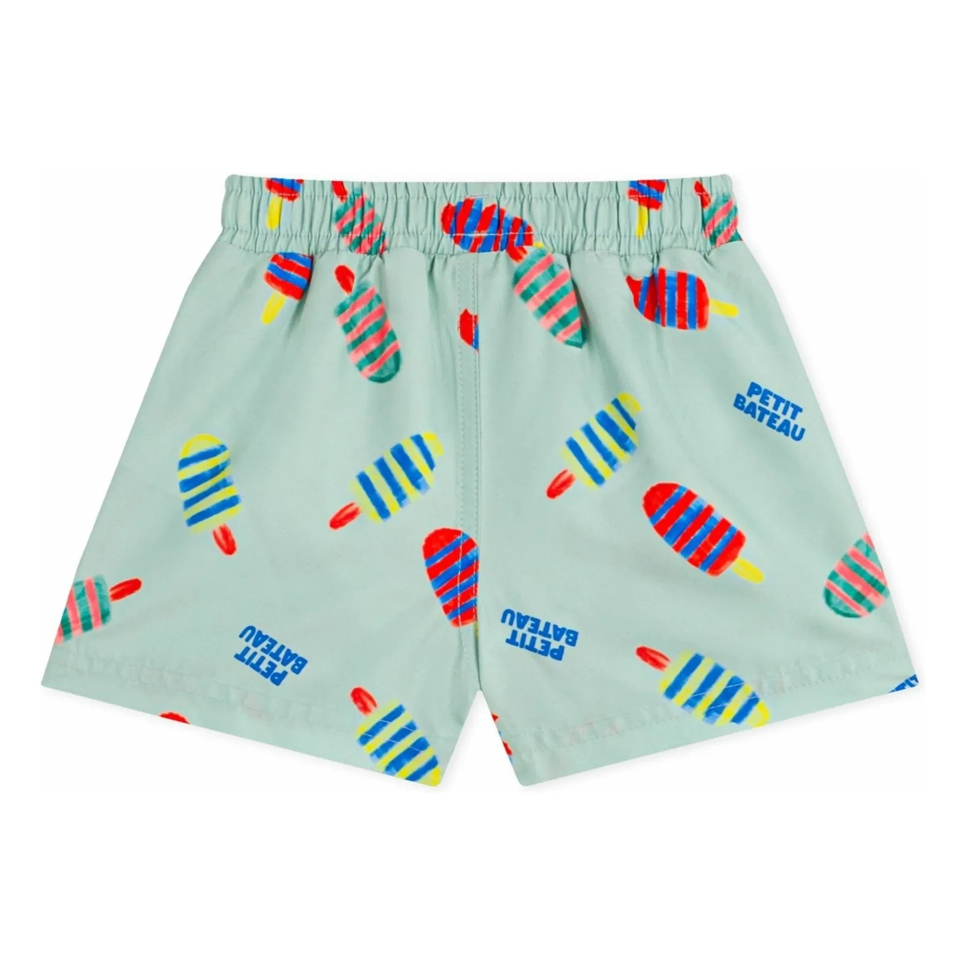 Petit Bateau - Glaces Recycled Fiber Baby Swim Shorts | Turquoise