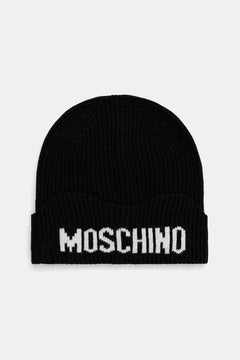 Moschino yün kumaştan kadın şapkası