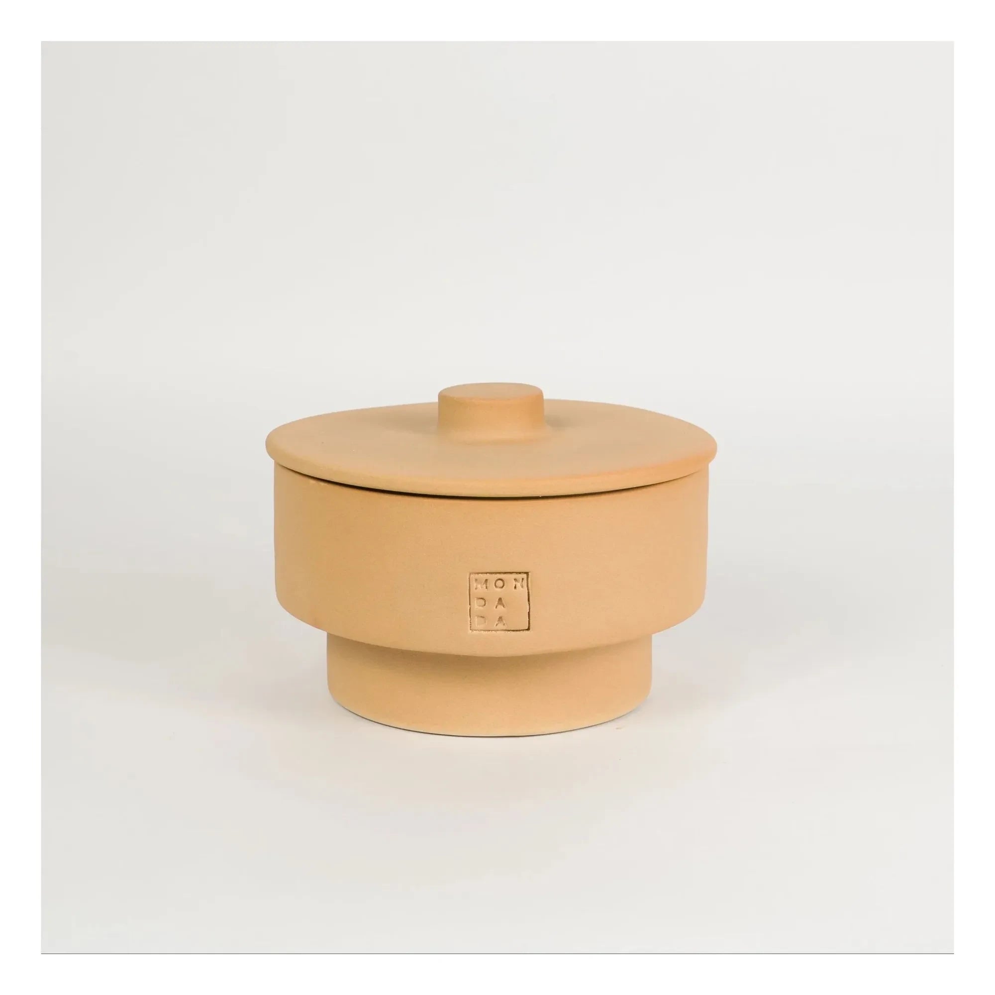 Mon Dada - Kapaklı dış mekan mum, nötr koku June Ibiza Two | Terracotta