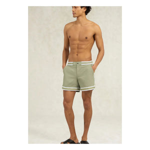 Ché Studios - Baller Swim Shorts | Beige - Green