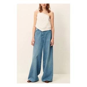 Sessùn - Dalt Cotton Striped Jeans | Blue