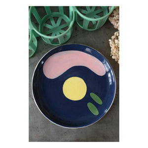 HOMERE - Daphné Ceramic Plate | Blue