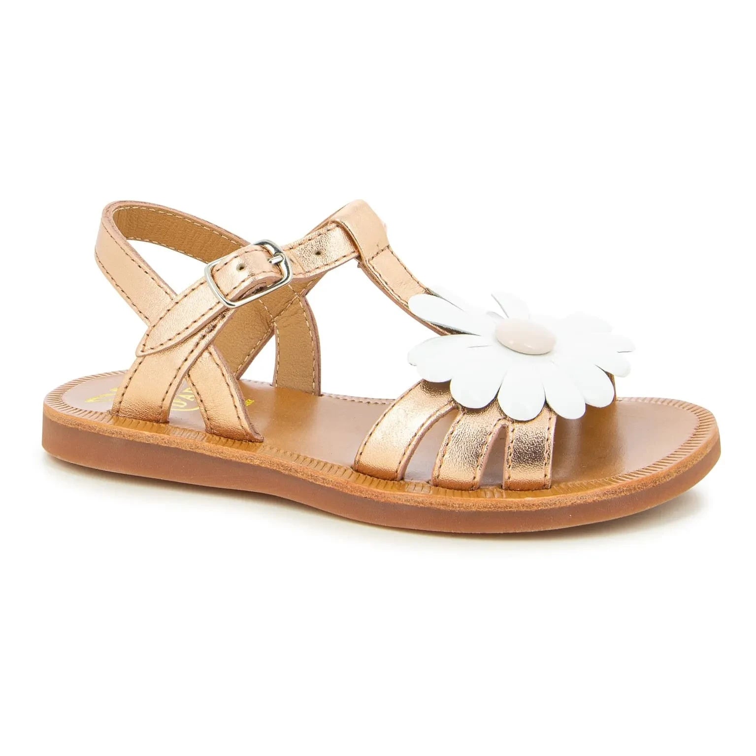 Pom d'Api - Plagette Big Flo sandaletler | Pembe Altın
