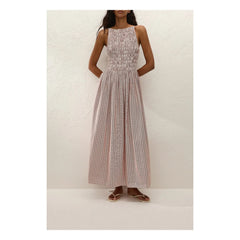 Faithfull the Brand - Carreaux Laia Pamuk Maxi Elbise | Cinnamon