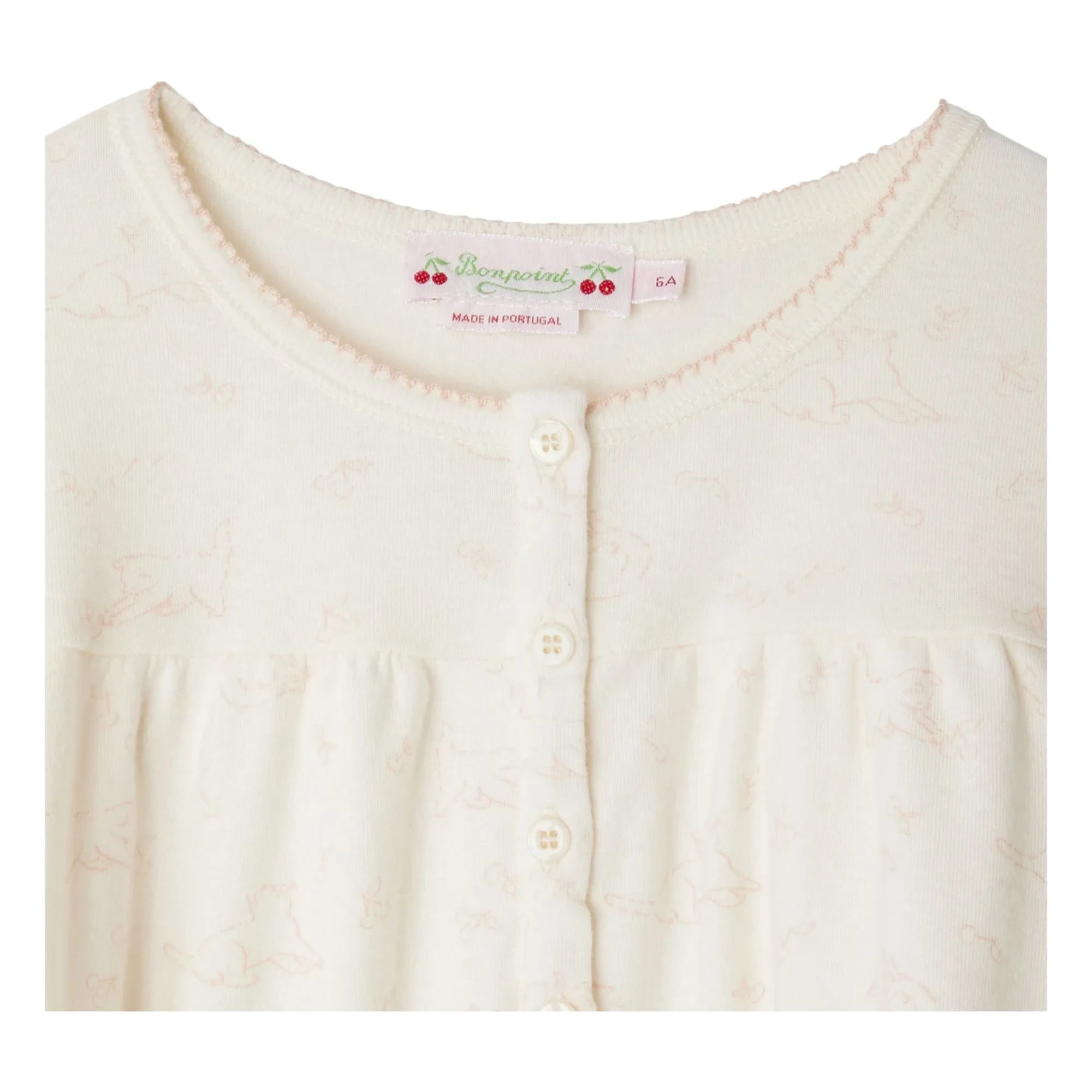 Bonpoint - Jucie Pyjama aus Bio-Baumwolle | Ecru