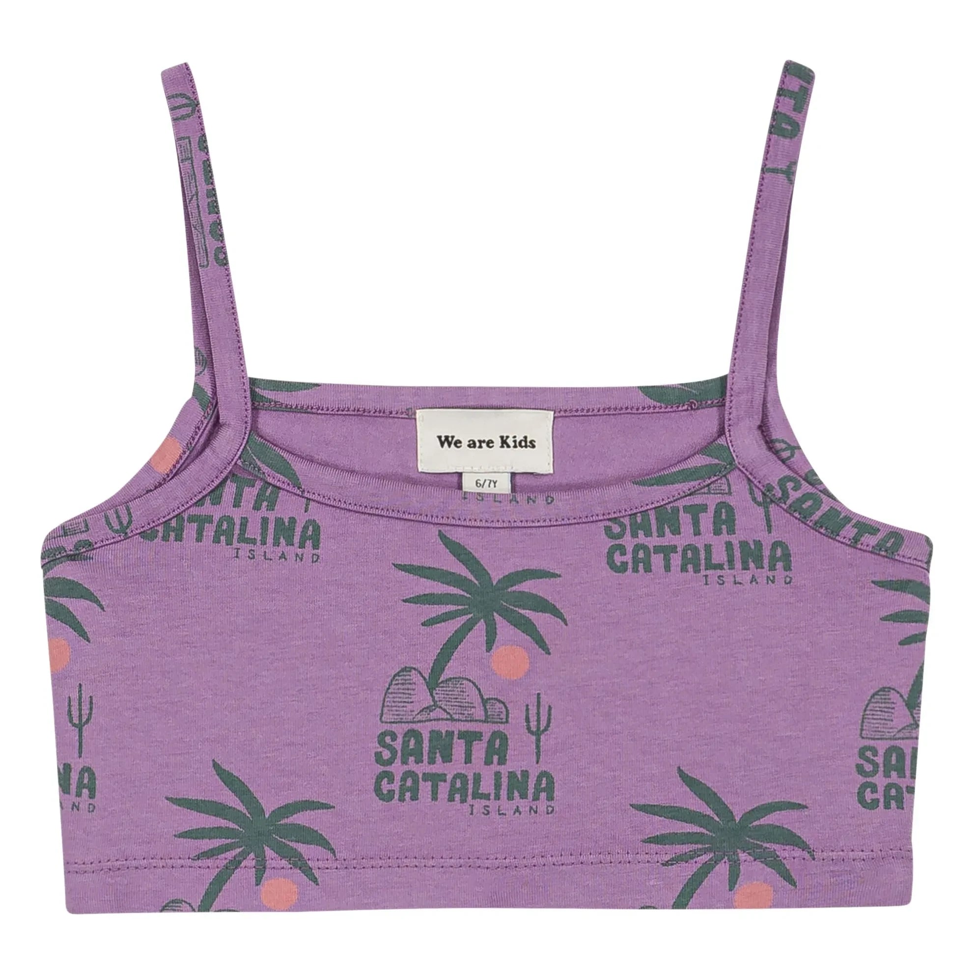We Are Kids - Crop Top Vic Palmiers Organic Cotton | Purple