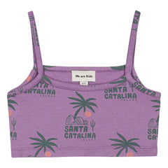 We Are Kids - Crop Top Vic Palmiers Organic Cotton | Purple