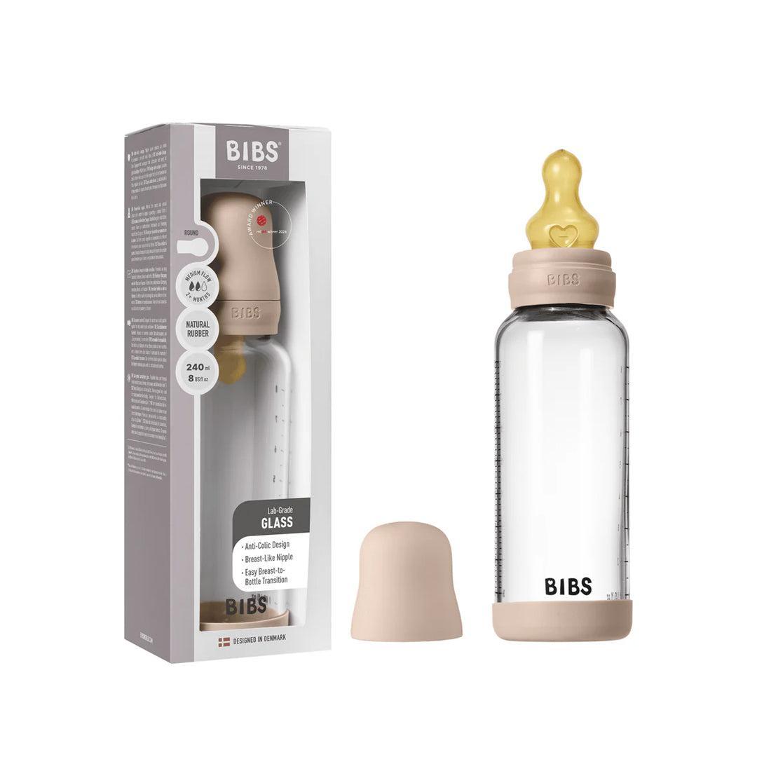 BIBS Baby Glass Bottle Complete Set - Blush-Baby Bottles-Blush-110ml | Natural Baby Shower