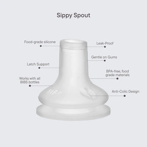 BIBS World Baby Bottle Spout Silicone 2 pack-Baby Bottles- | Natural Baby Shower