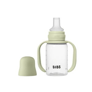 BIBS World Baby Sippy Bottle Spout Silicone 1 Pack 150ml - Sage-Baby Bottles-Sage-150ml | Natural Baby Shower
