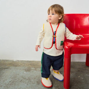 Binibamba BOBO X BINI Merino Snugglevest - Milk-Snugglesuits-Milk-0-6m | Natural Baby Shower