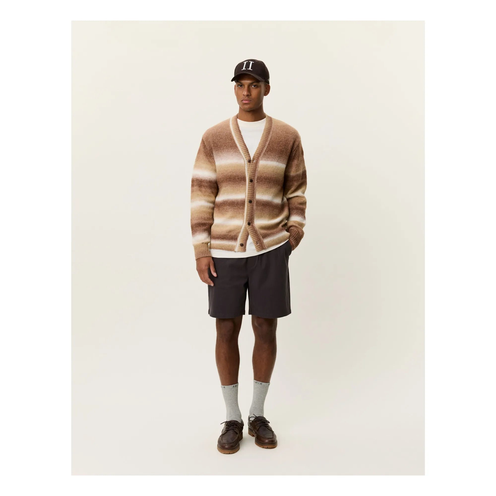 Les Deux - Boston Gradient Strickjacke | Hellbraun