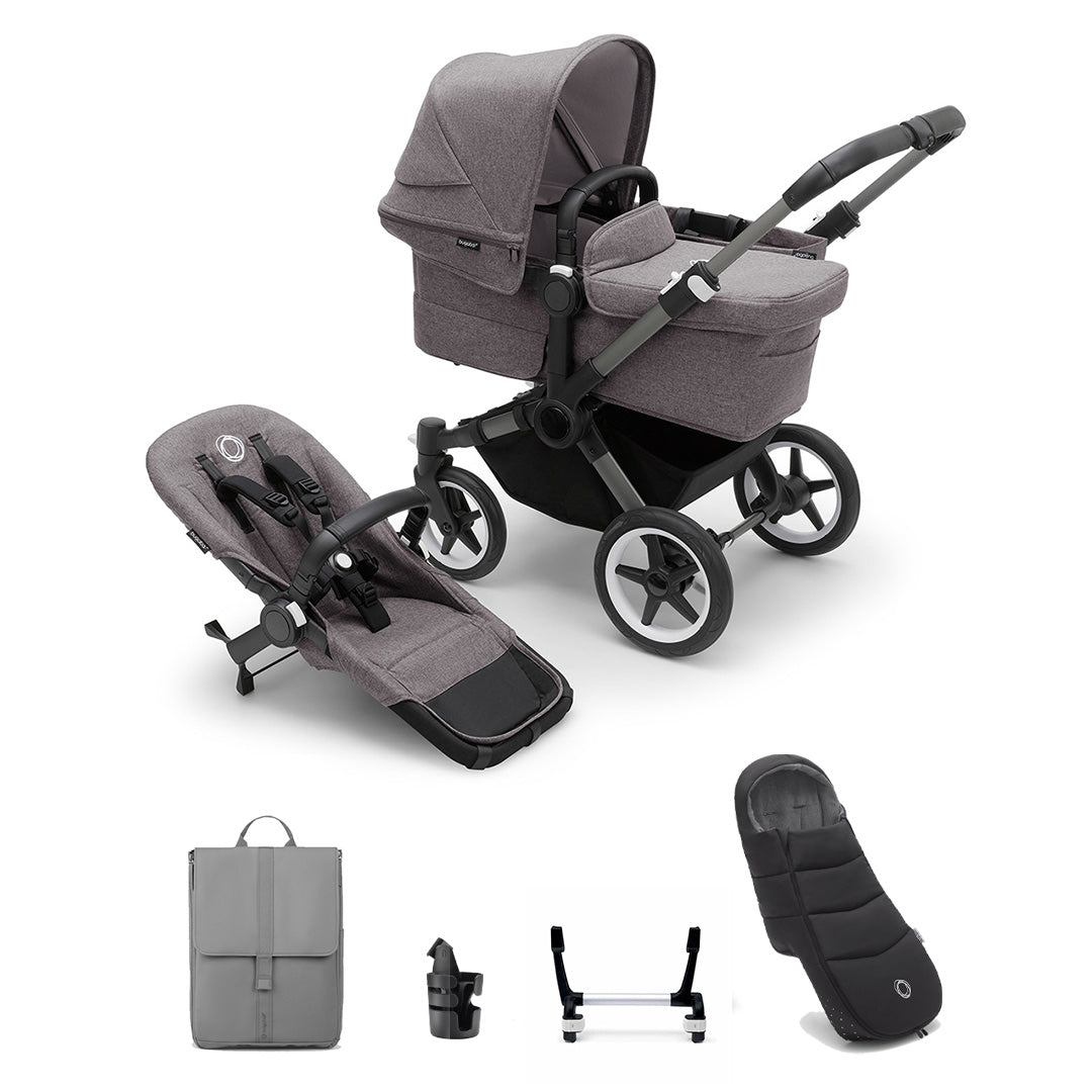 Bugaboo Donkey 5 Mono Essential Stroller Bundle-Travel Systems-Desert Taupe- | Natural Baby Shower