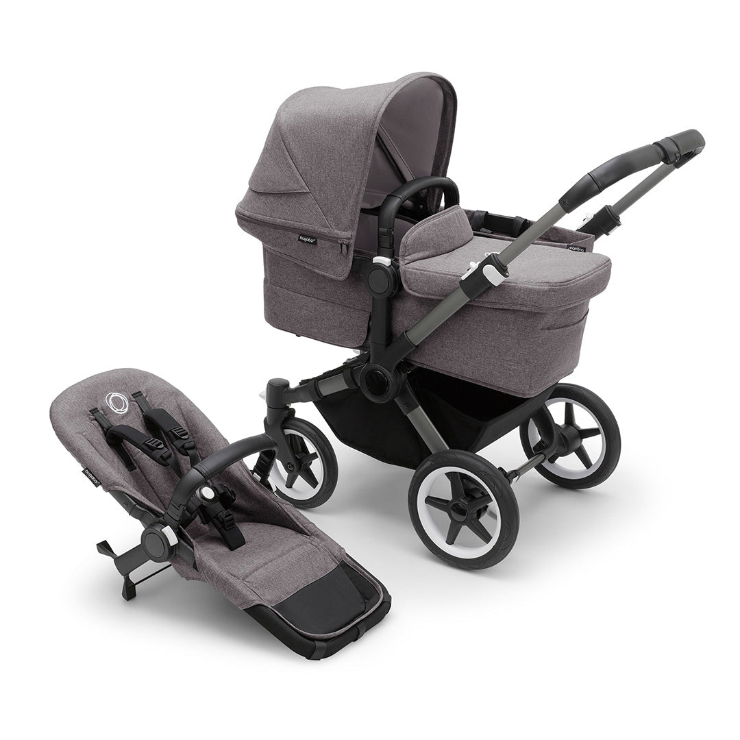 Bugaboo Donkey 5 Duo Essential Stroller Bundle-Travel Systems-Desert Taupe- | Natural Baby Shower