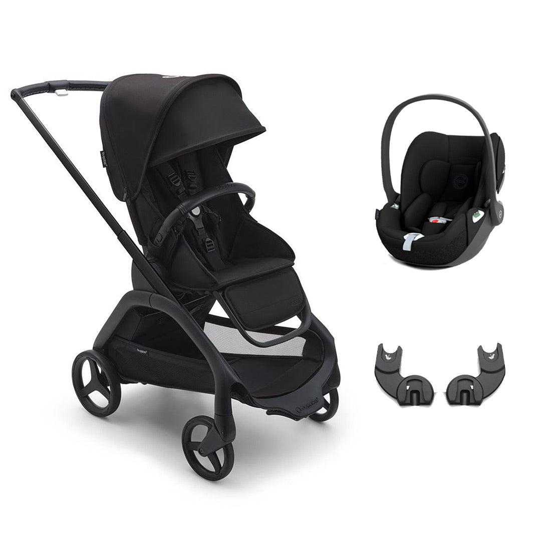 Bugaboo Dragonfly + Cloud T Travel System - Midnight Black-Travel Systems-No Base-No Carrycot | Natural Baby Shower