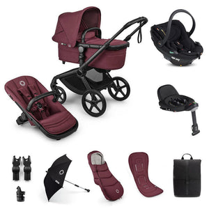 Bugaboo Fox 5 Renew Ultimate + BeSafe Go Beyond Travel System-Travel Systems-Deep Indigo-No Base | Natural Baby Shower