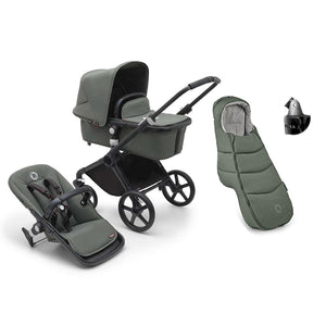 Bugaboo Fox Cub Essential Pushchair Bundle-Stroller Bundles-Forest Green- | Natural Baby Shower