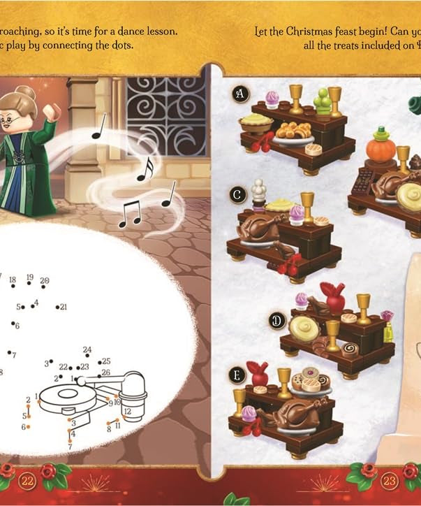 Buster Books - Lego Гарри Поттер Волшебный Рождественский Фигурочный Игрушечный Английский Книга Активностей и Историй