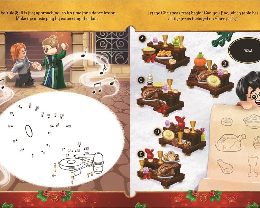 Buster Books - Lego Harry Potter Büyülü Noel Figür Oyuncaklı İngilizce Aktivite ve Hikaye Kitabı