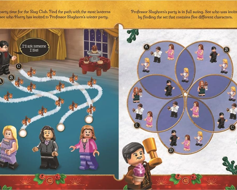 Buster Books - Lego Harry Potter Büyülü Noel Figür Oyuncaklı İngilizce Aktivite ve Hikaye Kitabı