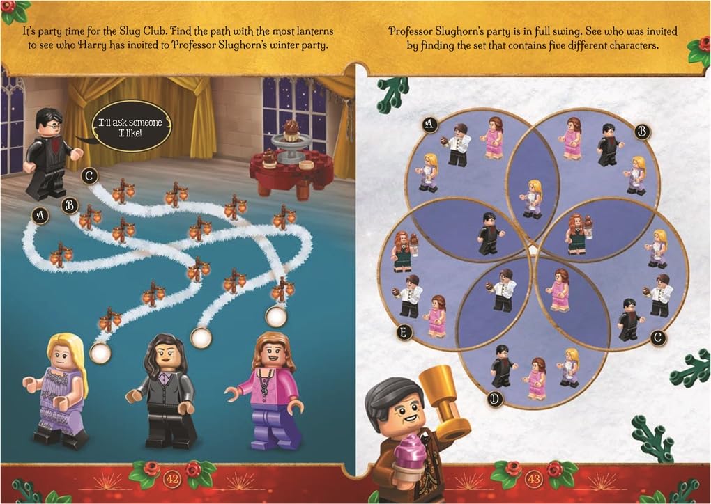 Buster Books - Lego Harry Potter Büyülü Noel Figür Oyuncaklı İngilizce Aktivite ve Hikaye Kitabı
