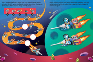 Buster Books - English Activity and Story Book with Lego Build and Stick Figure Toy