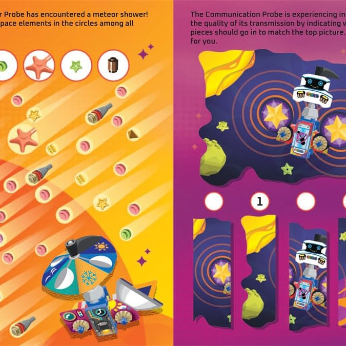 巴斯特图书 - 乐高搭建与粘贴人物玩具英语活动与故事书