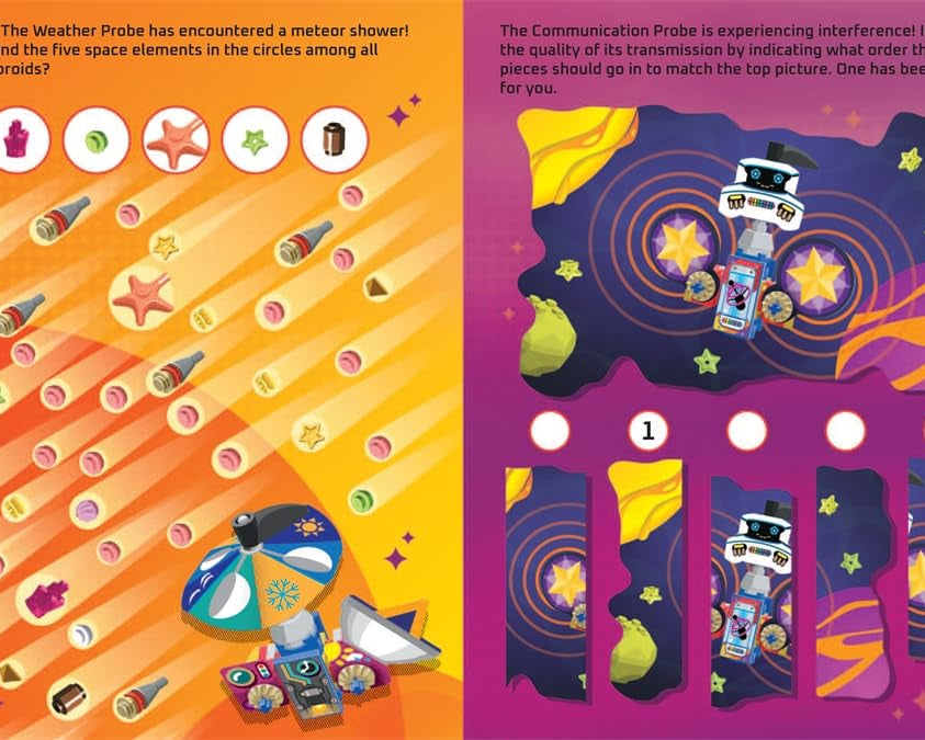 Buster Books - Lego İnşa Et ve Yapıştır Figür Oyuncaklı İngilizce Aktivite ve Hikaye Kitabı