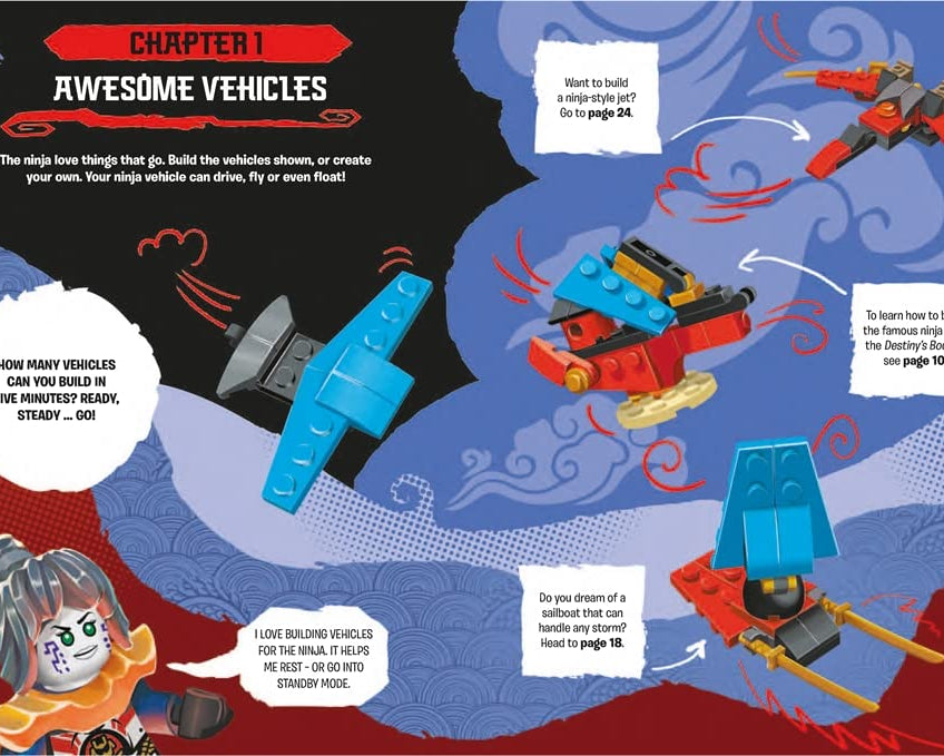 Buster Books - Lego Ninjago Figür Oyuncaklı İngilizce Aktivite ve Hikaye Kitabı