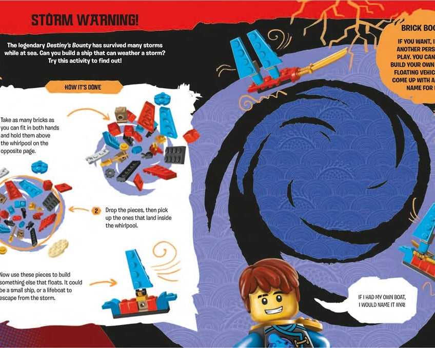 Buster Books - Lego Ninjago Figür Oyuncaklı İngilizce Aktivite ve Hikaye Kitabı