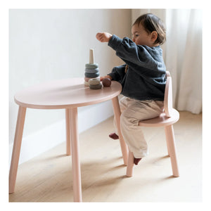 Nofred - Esstisch und Stuhl aus Birke | Puder