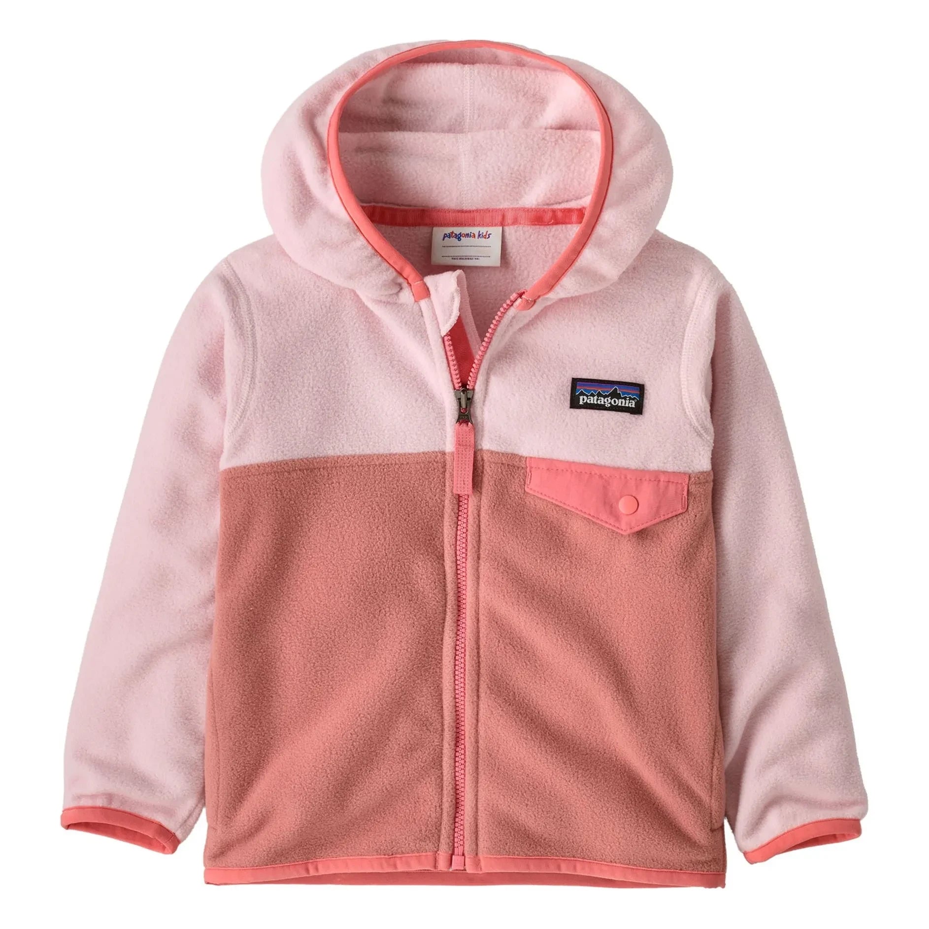 Patagonia - Micro D Snap-T Recycelte Fleece-Babyjacke | Rosa