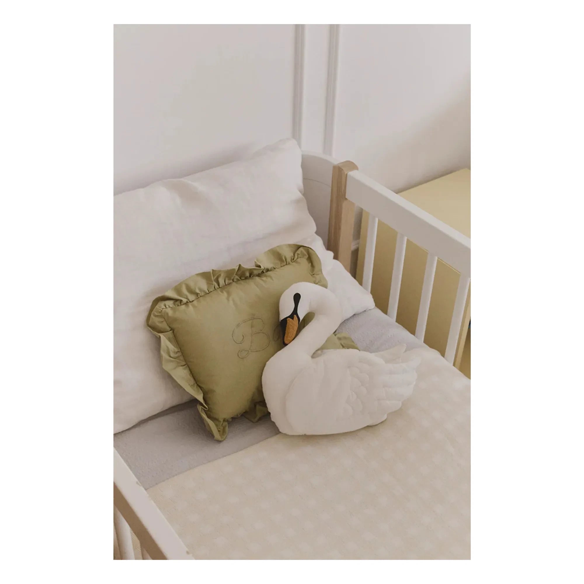 Lorena Canals - Swan yastık | Beyaz