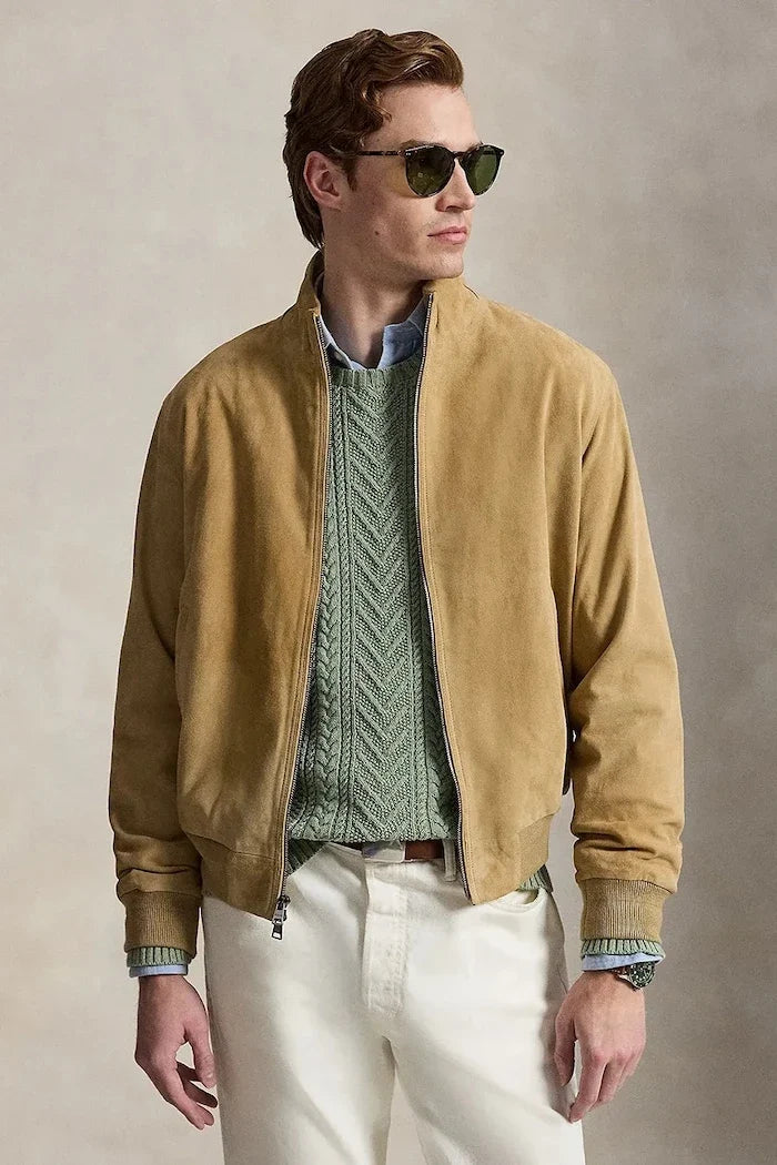 Polo Ralph Lauren Erkek Süet Geçiş Ceketi