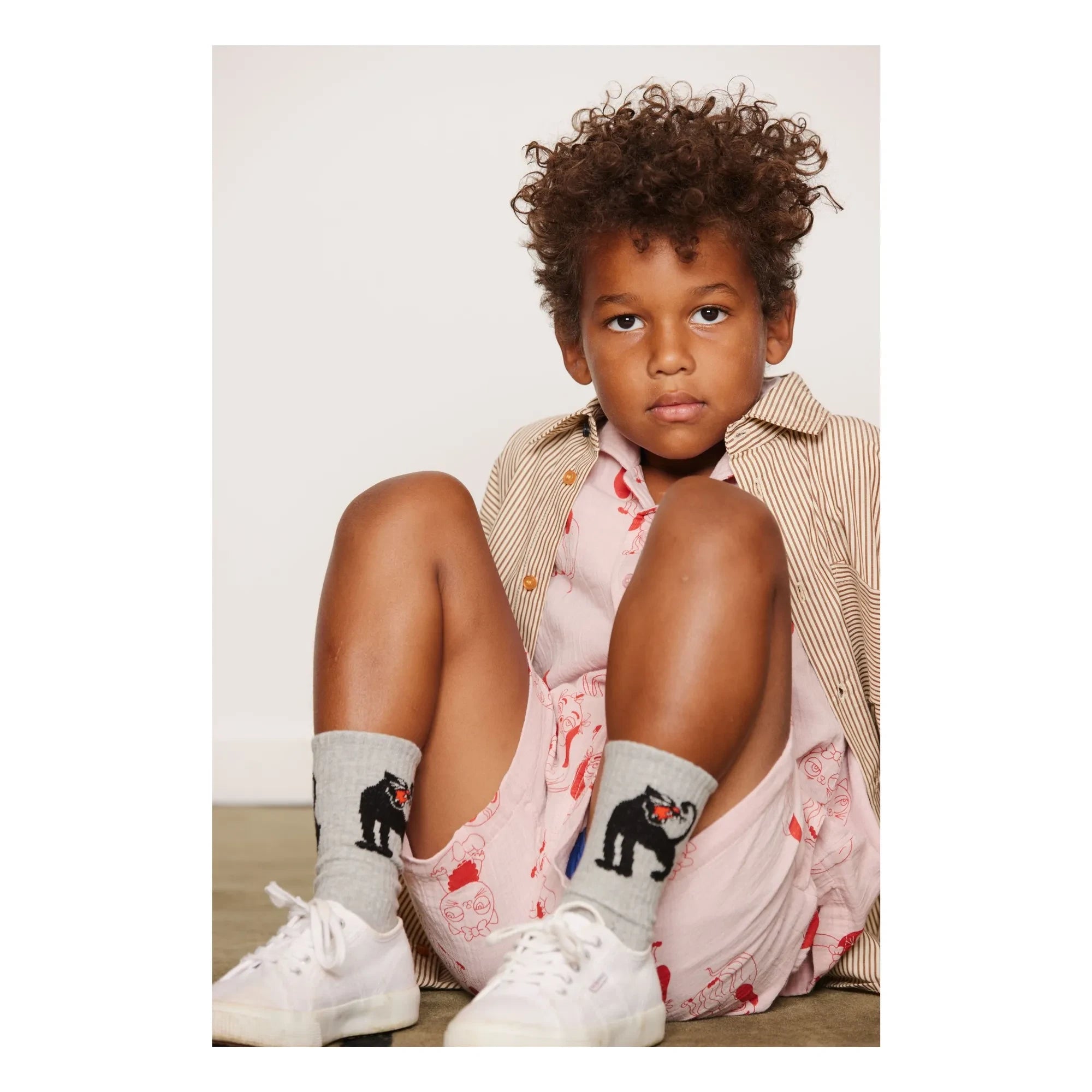 Mini Rodini - 3er-Pack Panther-Socken aus Bio-Baumwolle | Blau
