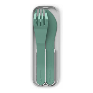 Monbento - MB Pocket Color Biodegradable Cutlery Set | Forest Green