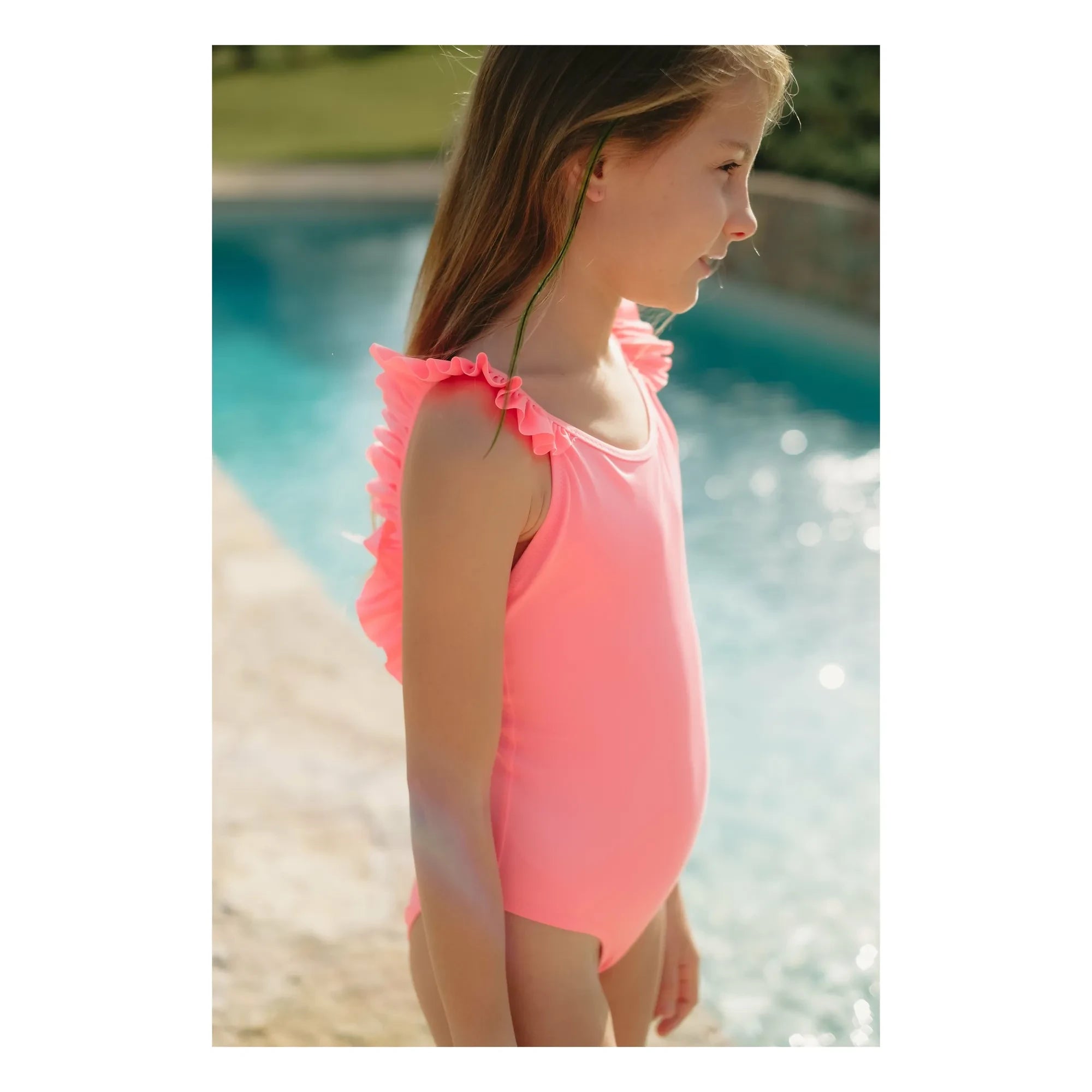 Lison Paris - 1 Piece Swimsuit with UV Protection Made from Recycled Fibers | Coral