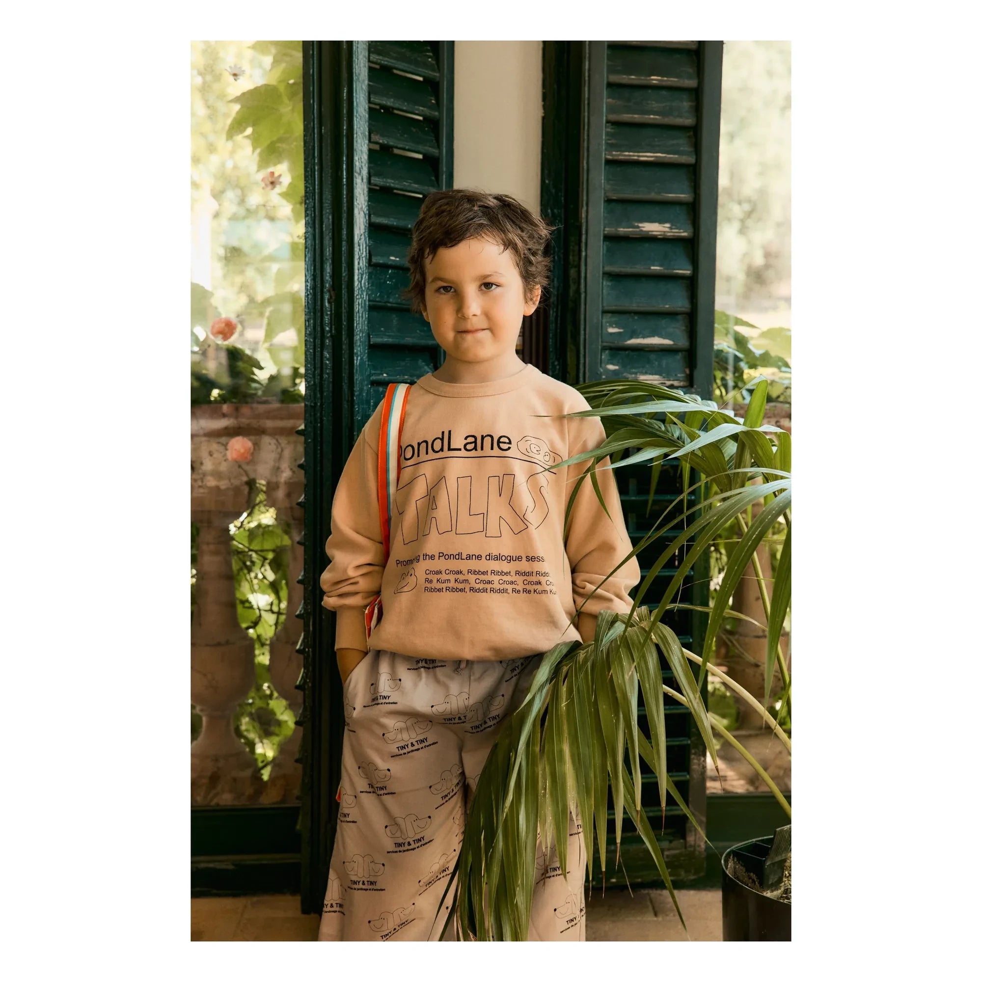 Tinycottons - Flower Sweat Organik Pamuk | Soluk Pembe