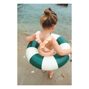 Petites Pommes - Olivia Inflatable Swim Ring | Dark Green