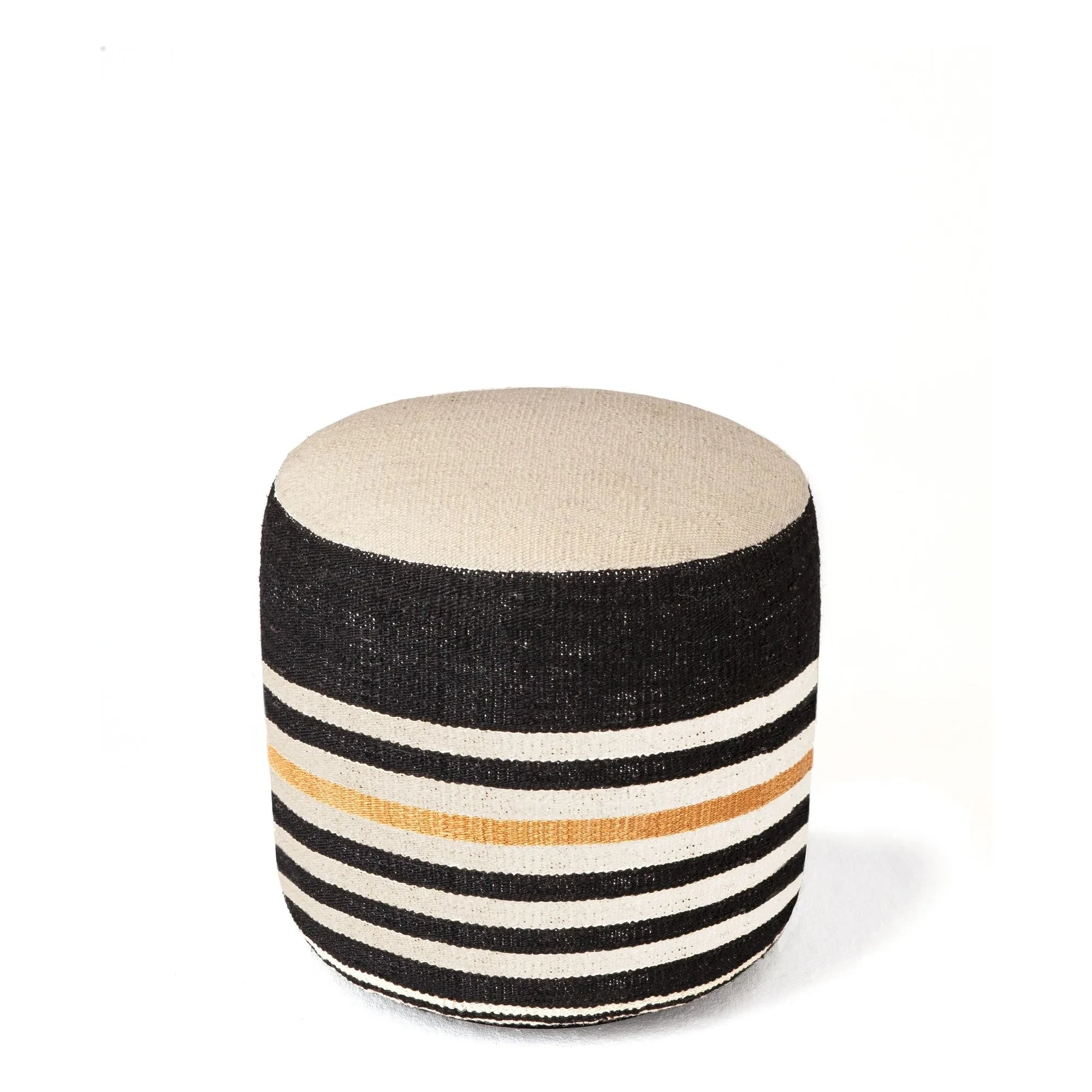 Nanimarquina - Kilim 2 Pouf | Schwarz