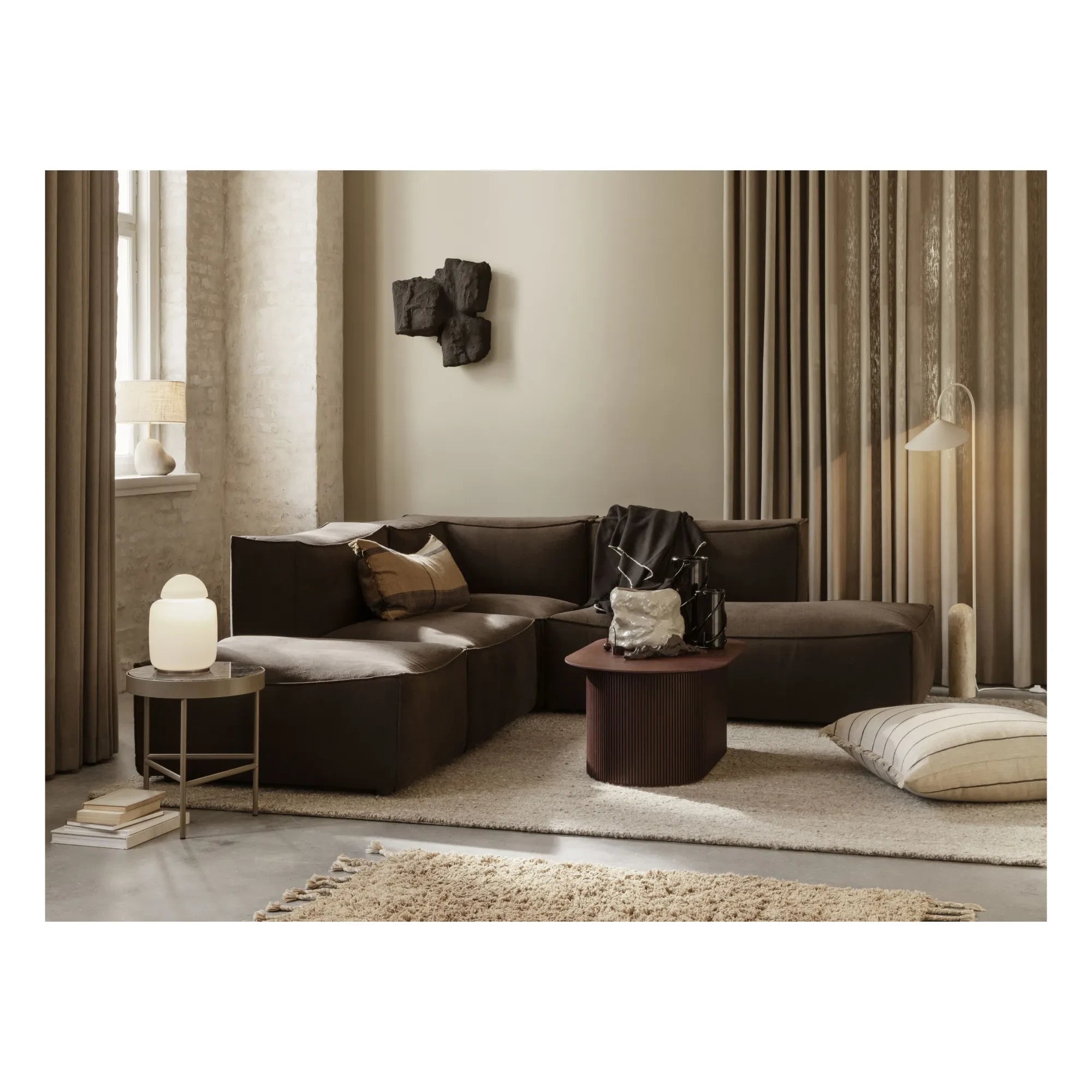 Ferm Living - Catena Sofa Connect Eckmodul | Braun
