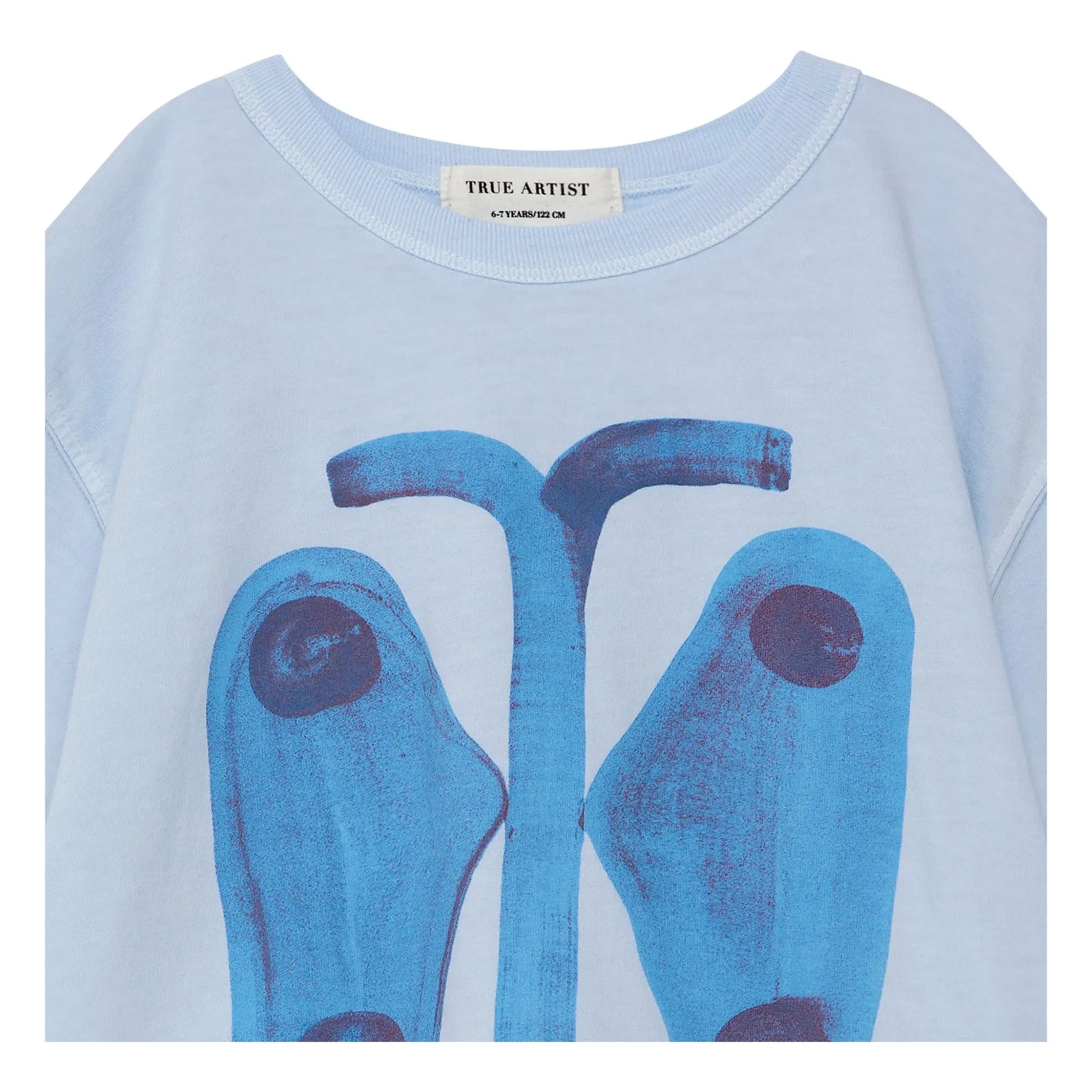 True Artist - Organic cotton butterfly T-shirt | Light blue